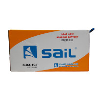 风帆(sail) 蓄电池 6-QA-195a 少维护加液汽车电瓶（不含电解液）12V105AH适用工程机械/拖拉机
