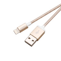 品胜双面USB数据充电线(1500mm)(For Apple)AL06-1500(香槟金)