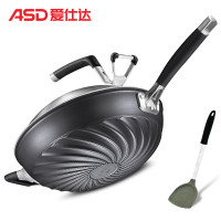 爱仕达（ASD）炒锅不粘锅32cm 无油烟炒菜锅/钛不粘燃气家用不沾炒煎锅CL32Z2WG