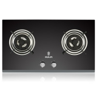 Oulin/欧琳JZY-E301B燃气灶嵌入式钢化玻璃台式煤气灶具双灶4.0KW大火力【液化气】