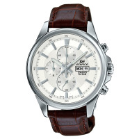 卡西欧(CASIO)手表 EDIFICE系列蓝宝石玻璃镜面休闲石英男表EFB-509L-7A 白色