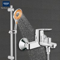 德国-高仪(GROHE)恒温花洒套装 维达利手持 铜制 多出水 挂墙式 卫浴花洒 34227002+26107000+27389002