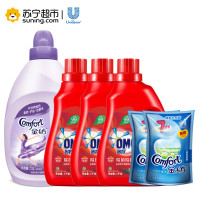 奥妙除菌除螨洗衣液1KG*3+金纺怡神薰衣草衣物护理剂2.5L+金纺淡雅樱花衣物护理剂502ml*2