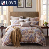 LOVO 全棉磨毛四件套午夜迷情 午夜迷情 被套200cm*230cm适用1.5米宽床