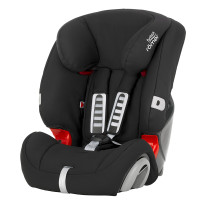 britax 宝得适 百变王 儿童汽车安全座椅 安全带固定 EVOLVA 1-2-3 黑色 红色 9KG-18KG 黑色