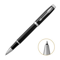 派克PARKER 签字笔IM纯黑丽雅白夹宝珠笔 学生商务办公文具用品日常书写0.7mm宝珠笔芯 IM纯黑丽雅白夹宝珠笔