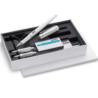 凌美(LAMY) joy喜悦系列钢笔 墨水笔艺术笔尖礼盒套装白色 白色