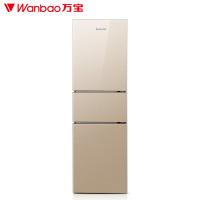 万宝(wanbao)BCD-193SD 193L 三门电冰箱 中门软冷冻 分类保鲜 家用节能直冷 （金色）