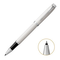 派克PARKER 签字笔 IM纯白白夹宝珠笔 学生商务办公文具用品日常书写0.7mm宝珠笔芯 IM纯白白夹宝珠笔