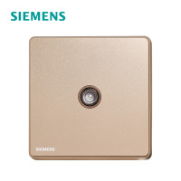 西门子(SIEMENS)开关插座 睿致玫瑰金系列电视插座5UH81313NC04 玫瑰金 普通电视