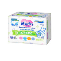 Merries 花王 珂冲厕湿纸巾64*3（替换装）