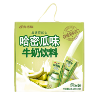 韩国进口 宾格瑞哈密瓜味牛奶饮料 200ml*12支礼盒装香滑口感