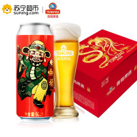青岛醇厚福罐礼盒500mlx12