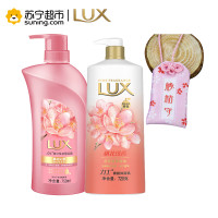 力士春日桃花限定款桃花沁香香氛洗发乳750ml+力士香氛沐浴乳桃花浅香720g+桃花御守