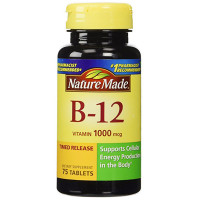 莱萃美(Nature Made) 维生素B12缓释1000mcg 75粒/瓶