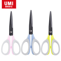 安兴纸业 悠米（UMI）特氟龙省力剪刀 160mm B01201P 剪纸刀 粉色 12把/盒 1盒装