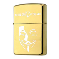 ZORRO佐罗煤油打火机个性复古砂轮打火机防风创意送礼男士 私人订制 钛金V杀