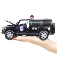 彩珀合金车模68252Hummer悍马H3 颜色随机