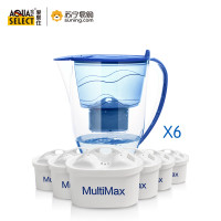 德国原装 爱泉仕Aqua Select 家用净水壶 净水器3.5L/升 一壶6芯