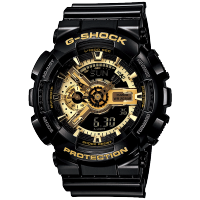 卡西欧(CASIO)卡西欧手表男黑金G-SHOCK悟空版黑暗之心防水运动石英表 男 非机械限量日韩腕表 GA-110GB GA-110GB-1A经典潮流黑金款