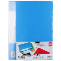 得力文件夹5348 a4长押夹文件夹 单夹资料夹 文件整理夹 办公用品 12只装