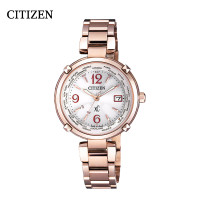 西铁城(CITIZEN)手表 光动能多局电波万年历多功能时尚女表 EC1047-57A