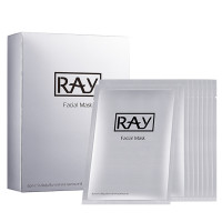 RAY Facial Mask银色清洁蚕丝面膜 35g*10片/盒