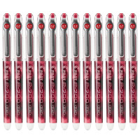 百乐(PILOT) 日本中性笔BL-P70针管办公学生用水笔签字笔中性笔0.7mm 黑色 红色 蓝色 红色12支装送笔盒