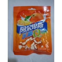 阿尔卑斯乐嚼Q凝胶糖果香橙牛奶味60g