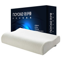 诺伊曼(noyoke)枕头枕芯 加大款泰国乳胶枕头 高低两用成人枕头 平板B型颈椎枕芯 白色 1.5m床