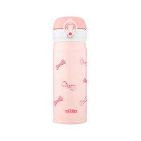 膳魔师（THERMOS） 进口轻量保冷保温杯不锈钢水杯JNL-402-PKW 400ML粉色花朵