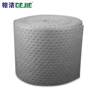 格洁 922040 通用型卷状吸液棉 40cm×50m×4mm×1/卷/箱 带撕裂线 灰色吸油吸水混合液体防泄漏吸附