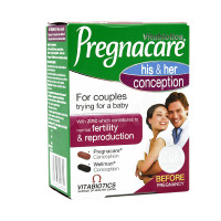 英国进口 薇塔Pregnacare 男女备孕叶酸维生素片60粒