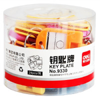 【精选】得力(deli)9330钥匙牌筒装(混)(24个/筒)*2