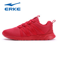鸿星尔克(ERKE)2018新款男士舒适运动鞋橡胶耐磨减震时尚轻便慢跑鞋男鞋跑步鞋11118102028 大红 44码