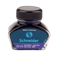 德国施耐德(schneider)钢笔水非碳素墨水墨囊不堵笔钢笔瓶装33ml墨水 蓝色