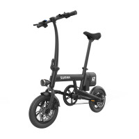 新日(SUNRA) L1MINI 城市折叠电单车 单人电动自行车 36V可折叠 锂电池 电瓶车 摩卡黑