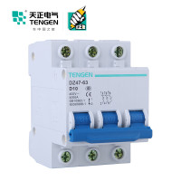 天正电气 DZ47-63 3P D 10A 4KA 01060020329 微型断路器
