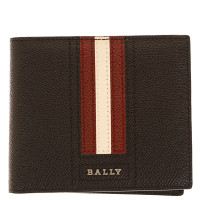 [直营]巴利(Bally) TALIKY.LT系列男士真皮条纹短款钱包 男士钱包 男包 欧美时尚 椰壳棕红白条纹TALIKY.LT/111