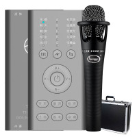 TTFAMILY TT-K5外置声卡套装手机直播声卡快手抖音专用K歌麦克风安卓苹果通用外置声卡套装 灰色+E300