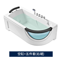 浴缸1.4米浴池浴缸独立恒温卫生间家用按摩小户型亚克力配置双人_9 颜色19 尺码7