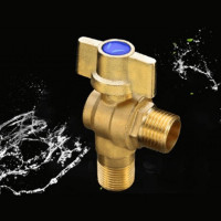 双安1.5寸球形角阀冷热水水龙头大流量角阀球型角阀