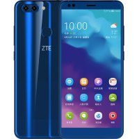 中兴 ZTE V9 极光蓝 4GB+32GB 流光双摄 拍照更美 双卡双待全网通4G智能手机