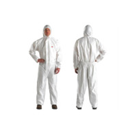 3M 4510白色带帽连体防化服4510-XL