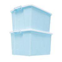 禧天龙citylong52L收纳箱特大号家用宿舍衣柜衣服整理箱玩具储物盒单个装 蓝色