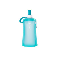 Sillymann朱莫妮卡扣款可折叠便携硅胶水袋 550ml 薄荷色