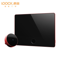 LOOCK鹿客智能猫眼门镜wifi远程可视摄像头监控家用报警猫眼防撬红色