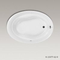 科勒kohler 史瑞夫泡泡嵌入式亚克力浴缸按摩浴缸1337T 右出水 ≈1.5M