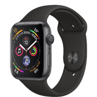 Apple/Apple Watch Series4 智能手表 GPS 40毫米 深空灰色铝金属表壳搭配黑色运动型表带