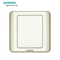 西门子(SIEMENS)开关电源插座面板86型远景金棕家用五孔USB一开带16A空调墙壁 空白面板 远景金棕系列